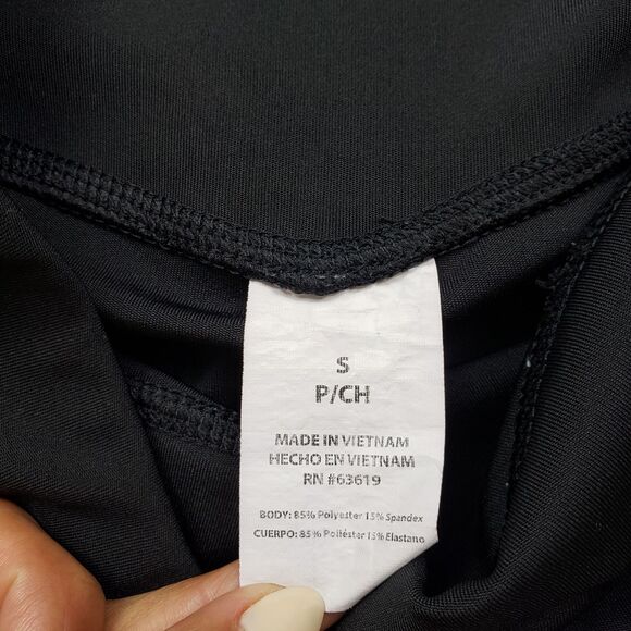 Bebe Sport Athletic Shorts Womens Small Black Bike - Picture 6 of 8